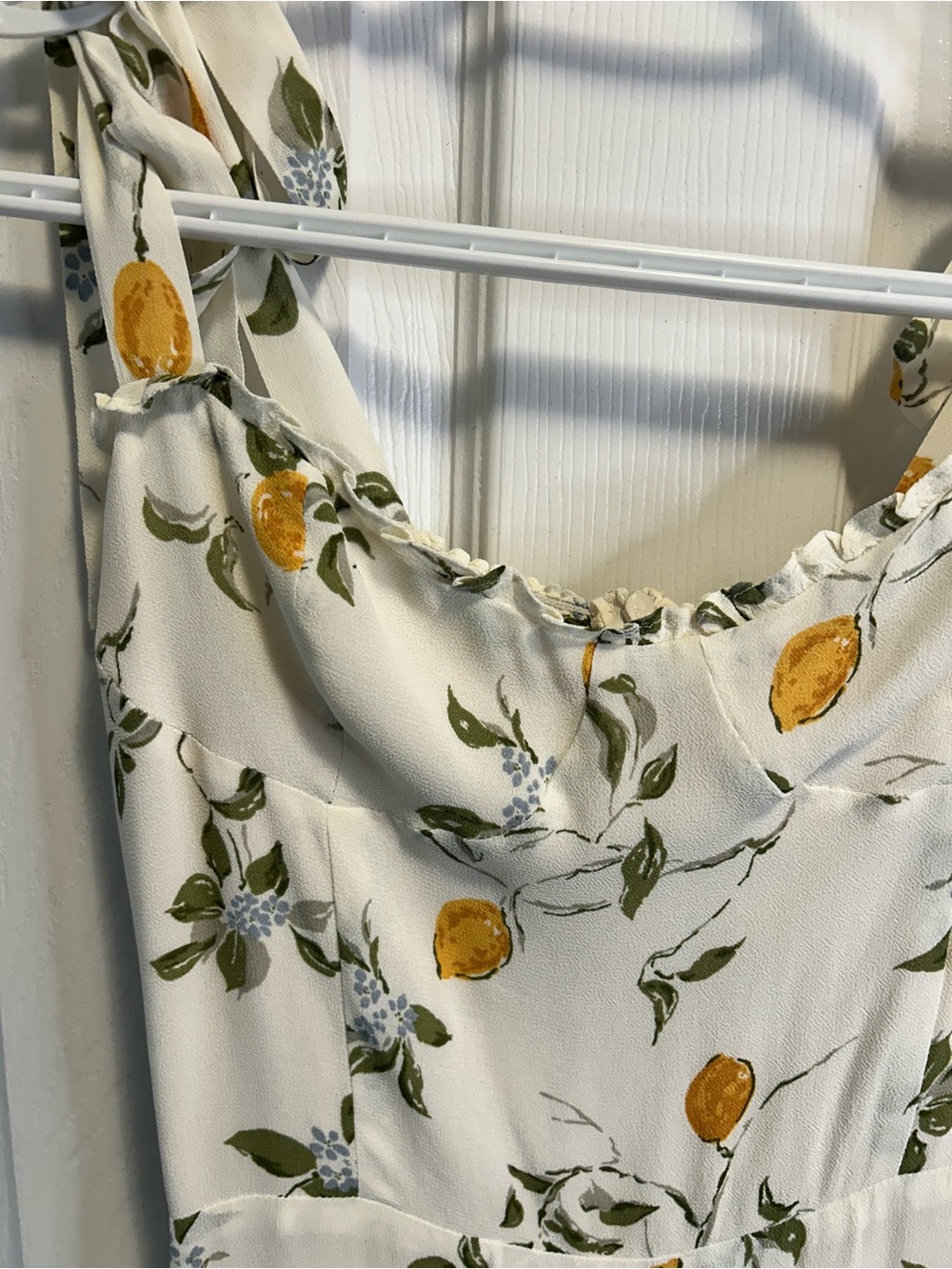 Reformation Christine Citron Mini Dress with Lemon Print - Picture 3 of 13